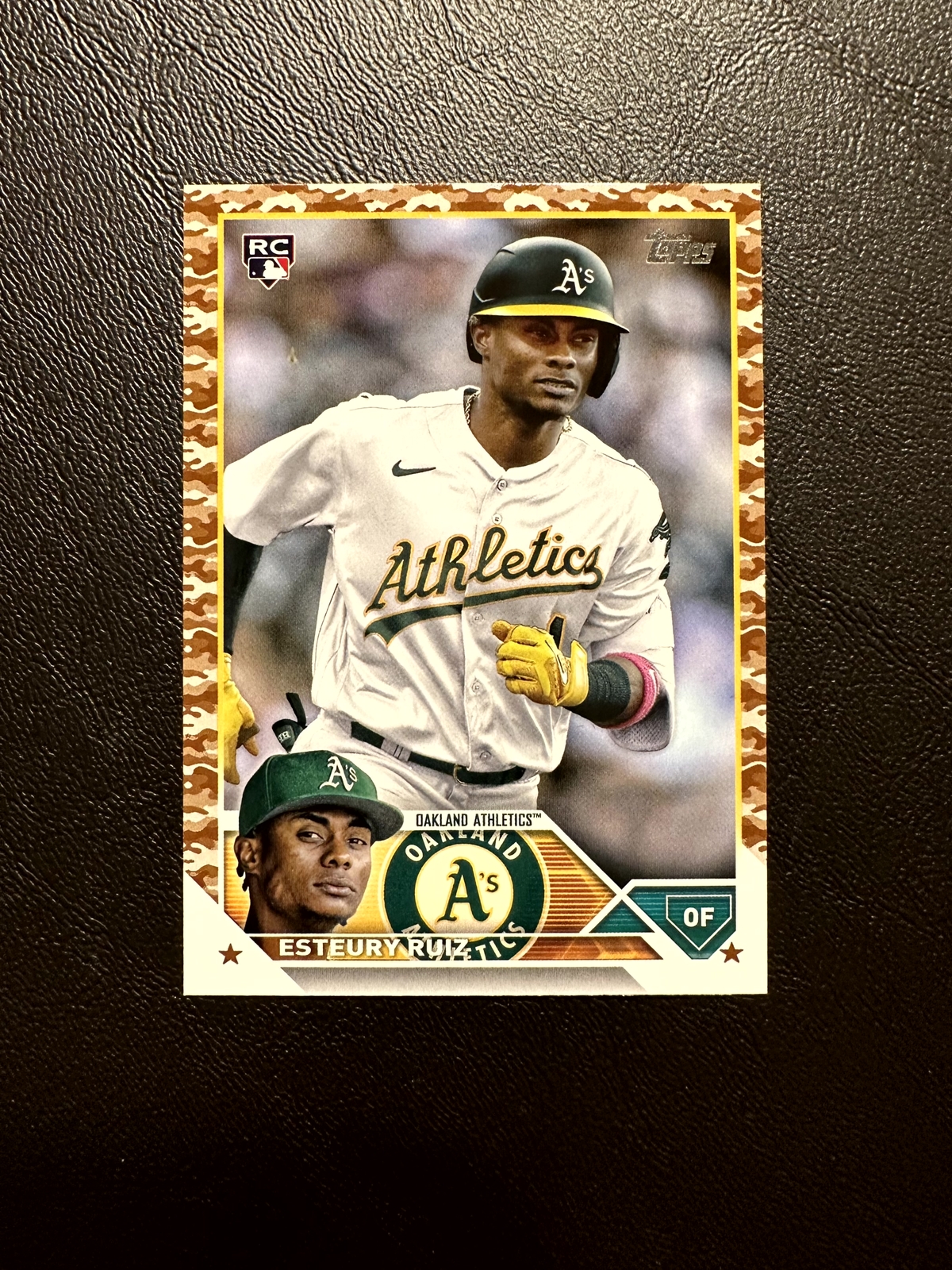 2023 Topps Esteury Ruiz #650 Camo /25 Rookie RC Oakland Athletics