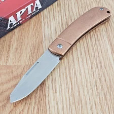Rough Ryder APTA Folder Folding Knives 2.75" VG-10 Steel Blade Brass Handle 2284