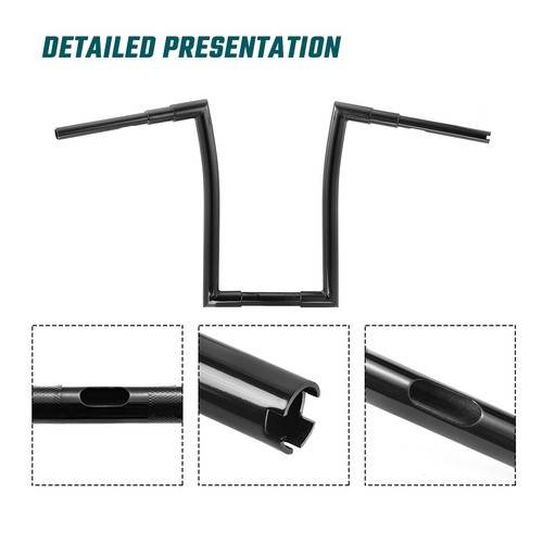 Softail Z Bar Handlebars for Harley 16 Inch 2013-2020 Breakout 2007-2023 Fat Boy - Picture 8 of 12