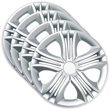 4x Enjoliveurs Jestic Fun Argente 16 Pouces à la Voiture Pour Peugeot 16'' 4pcs