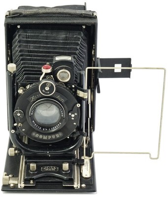 Zeiss Ikon Ideal 225 9x12 cm con Tessar 4,5/15cm.