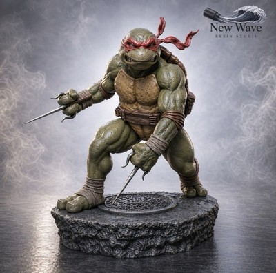 Raphael TMNT 3D Printed Figure 8   Resin Collectible   Unassembled, Unpainted