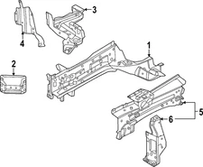 Genuine Nissan Lower Outer Rail G5131-5MRMA