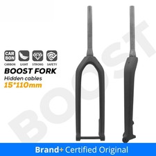  Forcella 26/27.5/29er MTB Bici Asse Passante Boost Tubo Vertebra Completo Carbonio Forcella Rigida