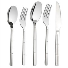 30-Piece Stainless Steel Flatware Silverware, Service for 6