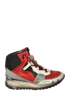 Leather Crown Damen High Legated Sneaker Rot Größe 39-40