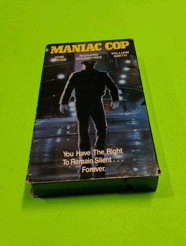 VG Maniac Cop (1990) VHS Authentic US Star Classics Release, Bruce Campbell