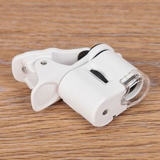Clip-On 60X Microscope Magnifiers Loupe With LED/ Uv Lights for Smartphone Phone