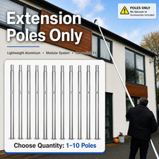 Gutter Vacuum Poles Only 350g Per Pole Vac Cleaning Extension Poles Alloy