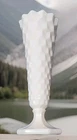 Vintage Milk Glass American by Fostoria Hexagon Footed Bud Vase 8¼" Tall No Chip