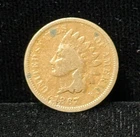1867 United States Indian Head One Cent Coin 1C