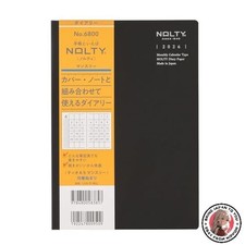 NEW NOLTY 2026 A5 Monthly Planner Tio Black 6800 Starting December 2025