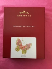Hallmark Keepsake Ornament 2021 Brilliant Butterflies 5th #5 Pink Butterfly new