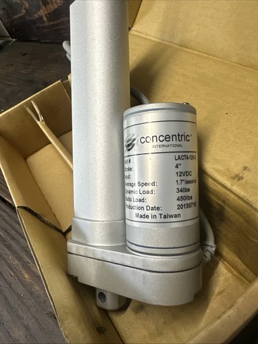 CONCENTRIC LACT4-12V-5 LINEAR ACTUATOR Motor: DC 12VDC 10A lOperation: 500mA - Picture 7 of 7