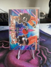 Nick Chubb Odell Beckham Jr 2021 Panini Playoff Thunder and Lightning Pink TL-12