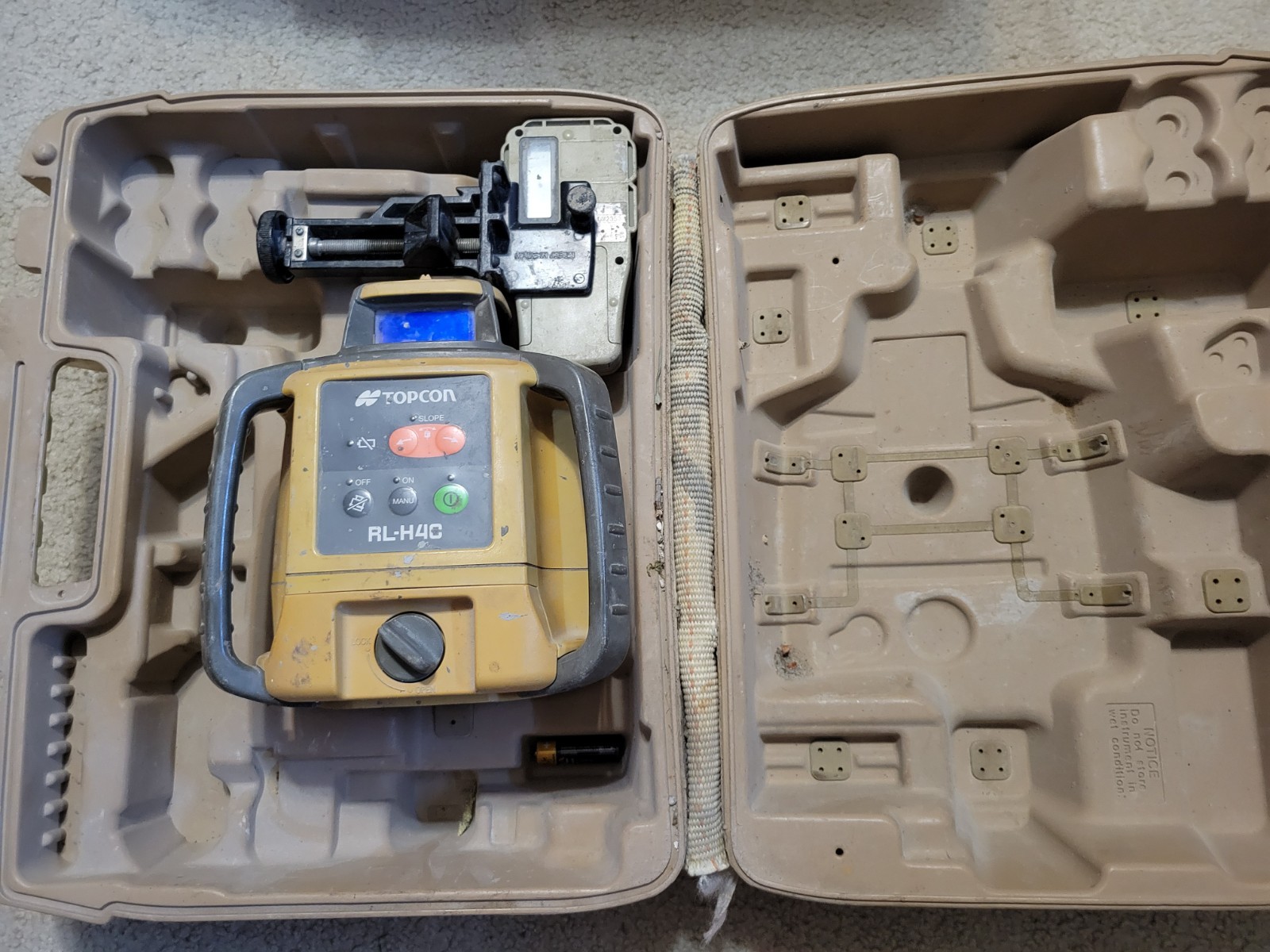 Topcon RL-H4C Red Laser Rotary Laser w/ LS-80L Receiver