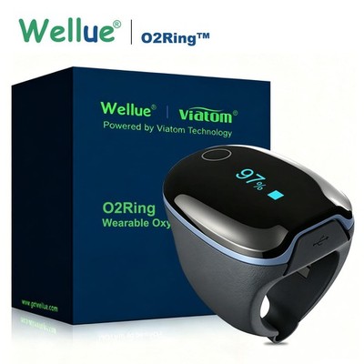 Wellue O2 Ring Sauerstoffmessgerät Plusoximeter Schlafmonitor CE-zertifiziert，DE