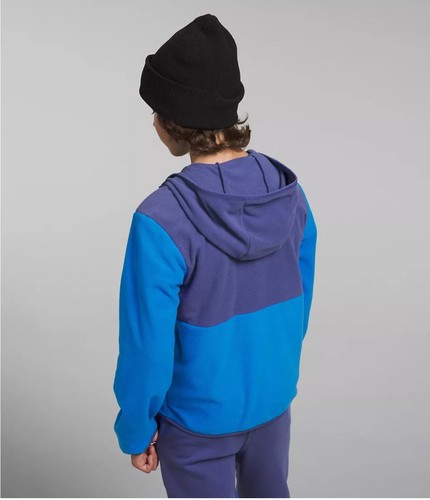NWT The North Face Teen XL Glacier Full Zip Hooded Jacket Optic Blue Size 14/16 - Picture 2 of 5