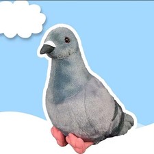 25cm Kawaii Gray Pigeon Plush Toy Cute Stuffed Realistic Dove Bird Doll Room Dec
