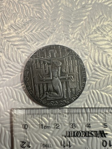 German Coin Authentic Rare WWII Era, Holocaust Survivors Medallion