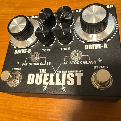 King Tone Guitar THE DUELLIST Clone Overdrive Pedal Black From Japan