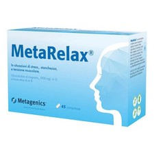 Integratore Alimentare MetaRelax 45 Compresse con Magnesio, Vitamine B6, B12 e D