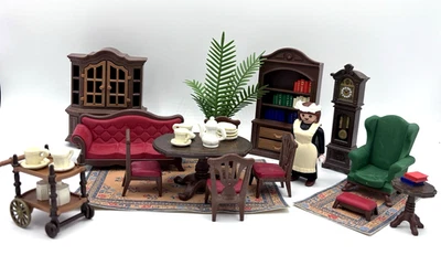 Playmobil 5320 Wohnzimmer Nostalgie Rosa Serie zu 5300 5305 Puppenhaus Villa - Bild 1 von 4