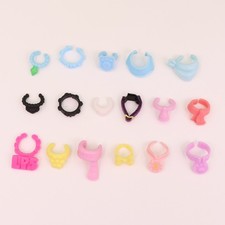 Accesorios LPS de lujo para collar de 17 piezas para muñeca gato de pelo corto Littlest Pet Shop