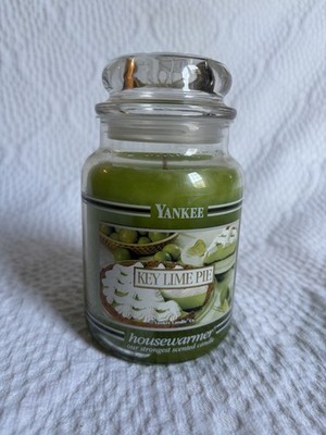 Yankee Candle Key Lime Pie 22oz Vtg Black Band Rare Candle Housewarmer