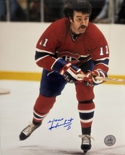 Yvon LAMBERT Signed 8x10 Photo! Montreal Canadiens Legend! W/COA