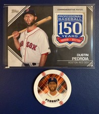 Topps Dustin Pedroia Boston Red Sox 2019 150 Years Commemorative Patch Card Lot