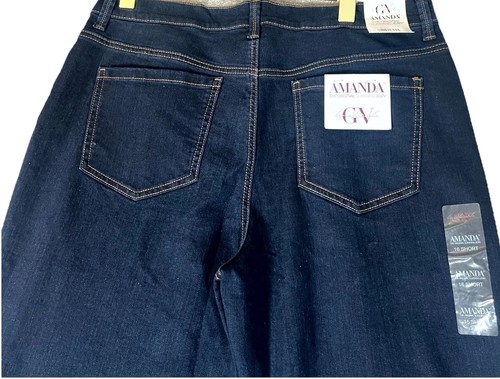 Gloria Vanderbilt Amanda Tapered Jeans Women's 16 Blue Cotton Slim Fit Mid-Rise - Picture 9 of 23