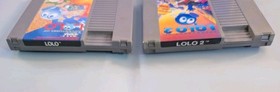 Adventures Of Lolo 1 & 2 Nintendo NES lotto cartucce gioco autentiche con custodie