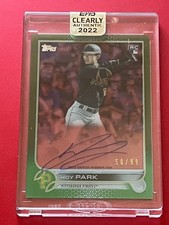 2022 Topps Clearly Authentic Autographs - Hoy Park #CAA-HP Green /99 (AU, RC)