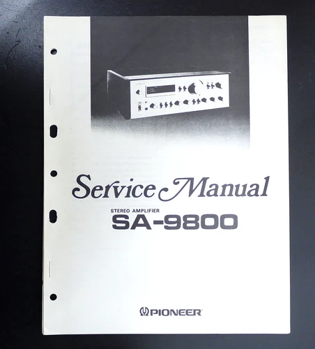 Original PIONEER SA-9800 Amplifier Service Manual/Schematic! RaRe O21