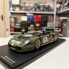 WERK83 1:18 Porsche 911 GT1 #25 Mobil 1 Matte Green Livery Diecast Model