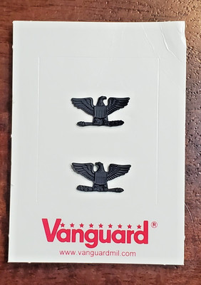 Vanguard USN US Navy O-6 Captain Subdued Collar Device Rank Insignia Pair