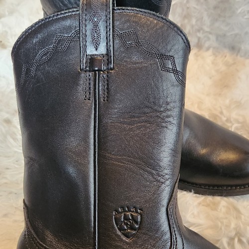 Ariat Heritage Roper ATS Stiefel schwarz Leder genäht 14501 halbhoch Damen 6 - Bild 8 von 14
