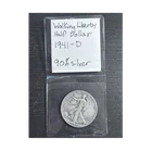 Liberty Walking Half Dollar 1941-D Denver 50C Silver 90%