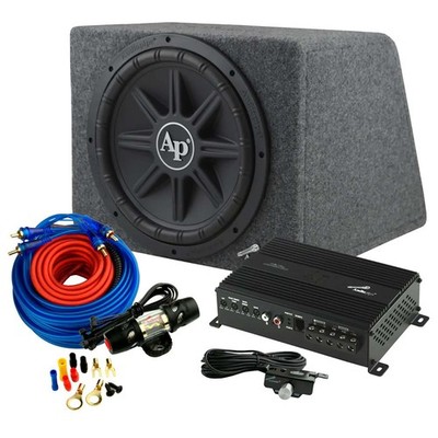 Audiopipe APSB12112PX 12-Inch 1000W Bass Package with Amplifier and Installation