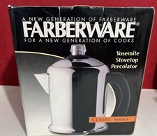 Farberware Coffee Percolator 51405 Classic Stainless Steel - 8 Cup New Stovetop