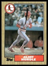 1987 Topps Clint Hurdle St. Louis Cardinals #317