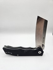 Buck 252 Trunk Pocket Knife Black Handle Plain Edge 