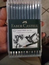 12 Faber Castell 9000 Art Set Pencils in Plastic Casing