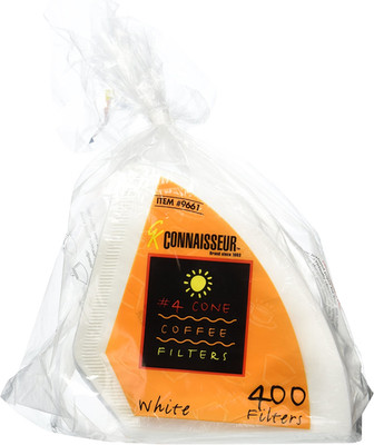Rockline Industries #9661 Cone Coffee Filters White 400 Count Disposable Paper
