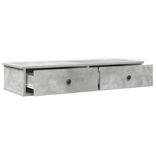 Wall Shelf with Drawers Floating Storage Display Shelf Engineered Wood vidaXL - Picture 21 of 37