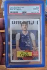 Topps NBA Living Set 2025-26 Cooper Flagg #11 Mavericks Rookie /169041 PSA 8