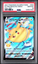 2021 POKEMON CELEBRATIONS #007 FULL ART/FLYING PIKACHU VMAX PSA 10
