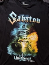 Sabaton Dreadnought tshirt Black unisex ALl size Shirt NG3397