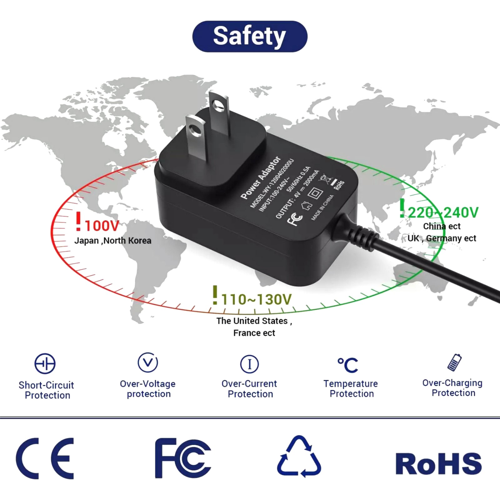 Replacement Charger Cord For Wahl Cordless Magic Clip 8148/8504/2245/8591/8509
